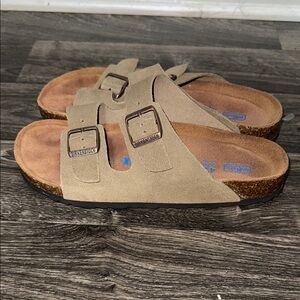 Birkenstock Tan Suede Sandals